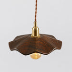 Bild in Gallery-Viewer laden, black walnut lotus pendant light