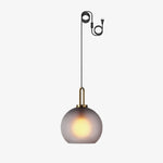 Bild in Gallery-Viewer laden, Copper-Plated Glass Plug-In Swag Pendant