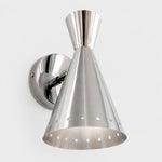 Cargar imagen en el visor de la Galería, Polished Bauhaus Cone Wall Sconce