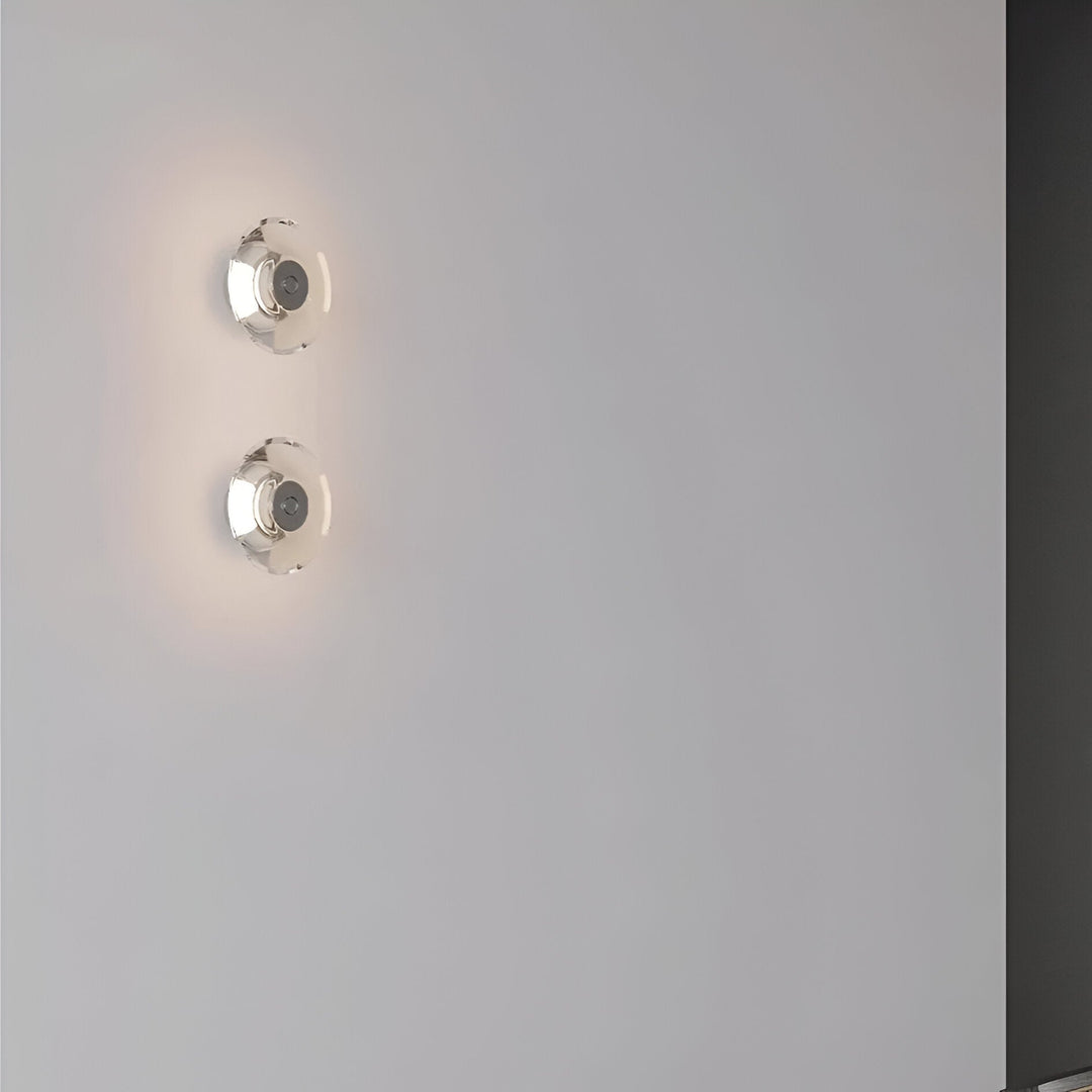 Applique murale minimaliste en cristal italien Clémentine
