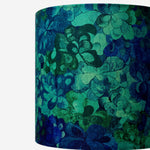 Bild in Gallery-Viewer laden, Teal botanical fabric shade texture detail