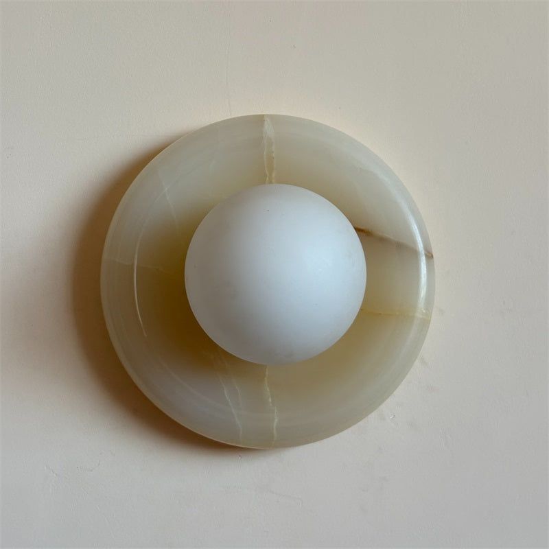 Applique Orli en jade blanc