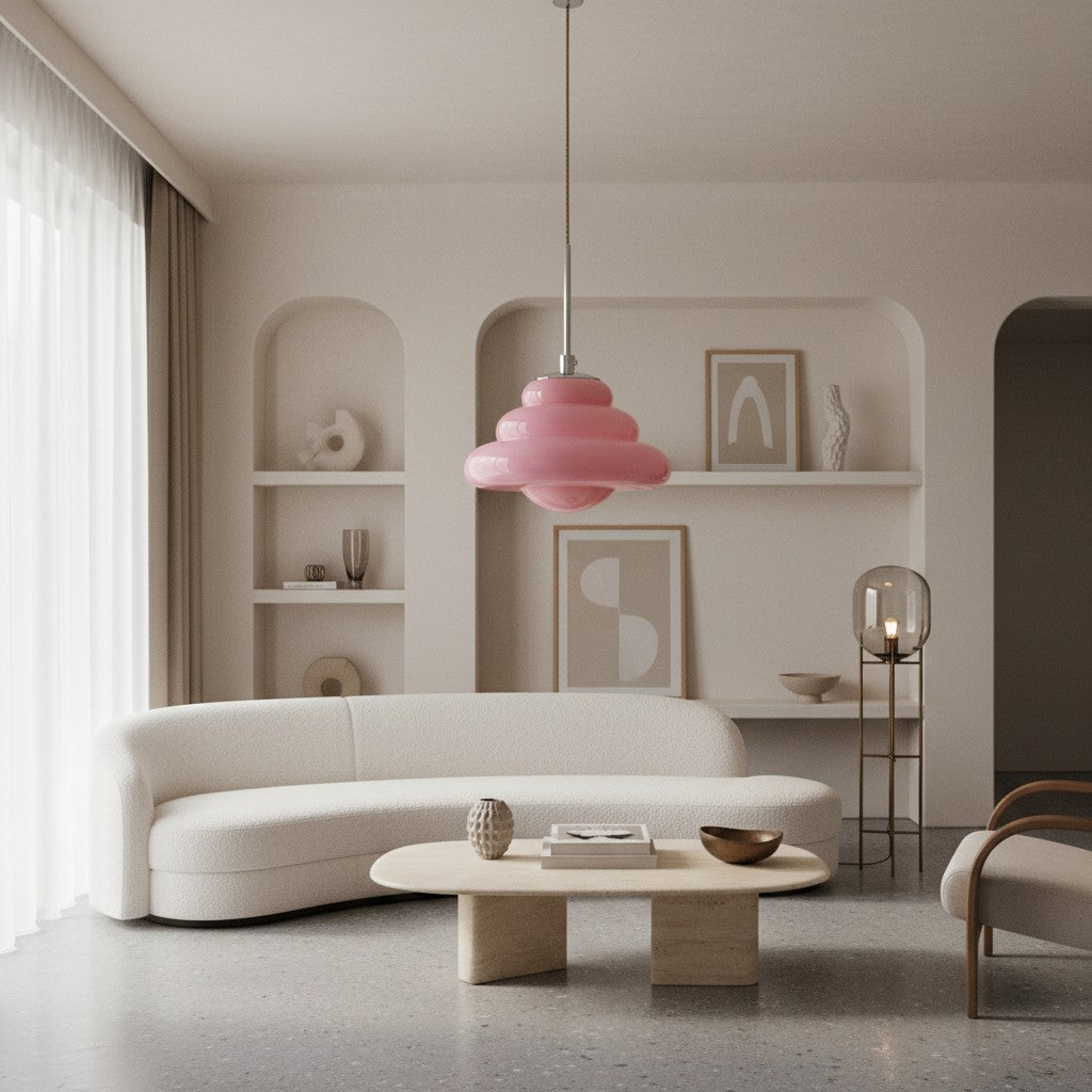 Suspension Cirren à couches - Verre moderne pour salons ou chambres