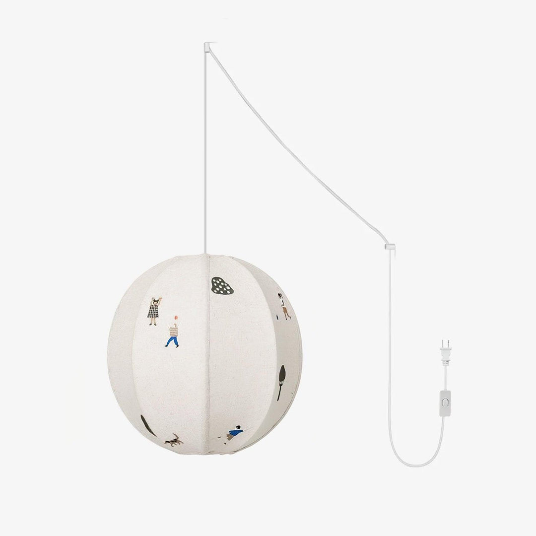 Cotton Colorful Scene Plug-In Pendant