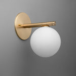 Load image into Gallery viewer, Glorica Glass Minimalist Metal and Glass Wall Sconce – Elegant Decorative Light Fixture for Living Rooms and Hallways
