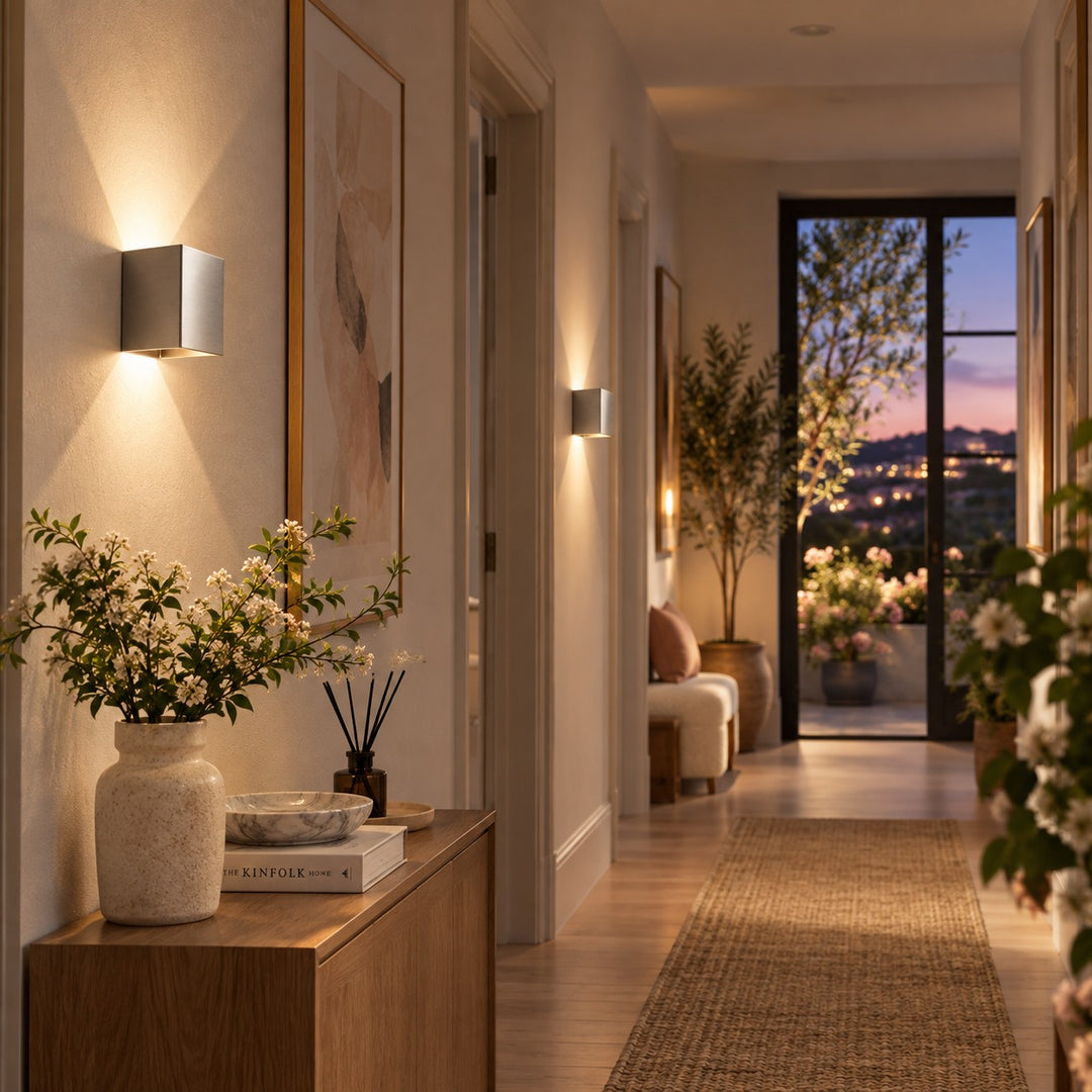 Beam Shaping Open Flap Aluminium Wall Light