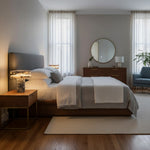 Bild in Gallery-Viewer laden, Moderne skulpturale Tischlampe mit zylindrischem Sockeldesign für Schlafzimmer-Nachttisch und Wohnzimmer