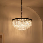 Load image into Gallery viewer, Aurevon Crystal Prism Metal Frame Modern Ceiling Chandelier for Home and Hotel