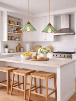 Bild in Gallery-Viewer laden, Colorful Decorative Glass Plug-In Swag Pendant