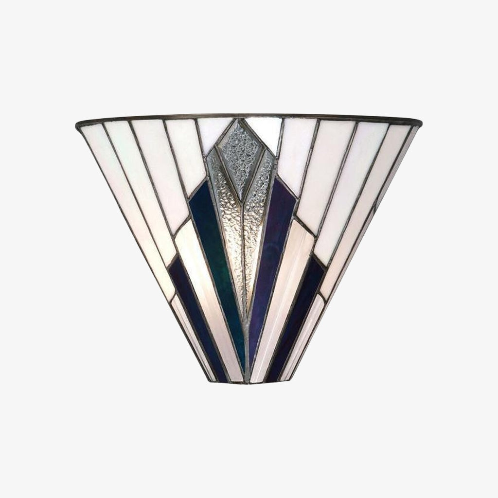 TiffStar Wall Lamp – Vintage Stained Glass for Hallways and Bedrooms
