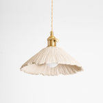 Bild in Gallery-Viewer laden, Textured Cement Gold Plug-In Swag Pendant