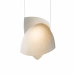 Load image into Gallery viewer, Style B pleated fabric pendant light full view