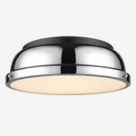 Charger l'image dans la visionneuse de galerie, Metal Flush Mount Ceiling Fixture with Frosted Diffuser