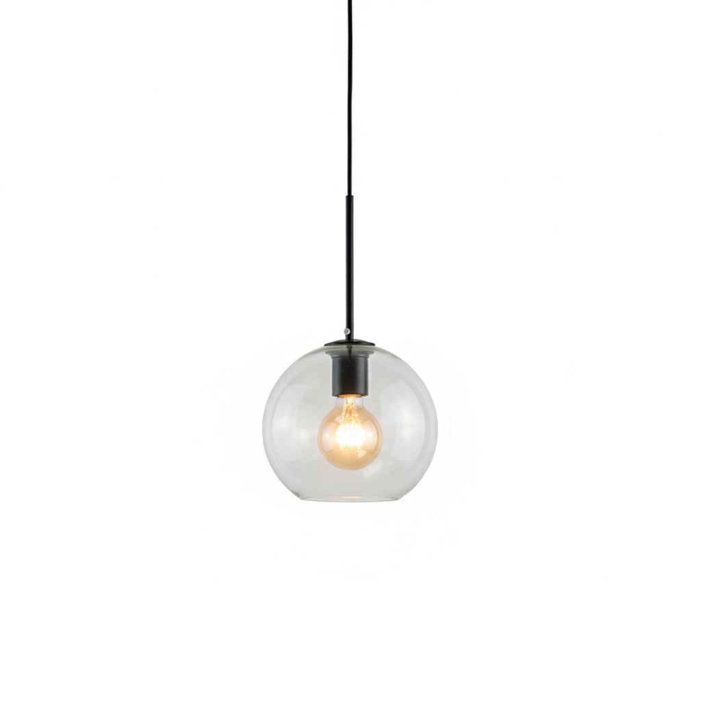Solara Nordische Kugelförmige Glas Pendelleuchte