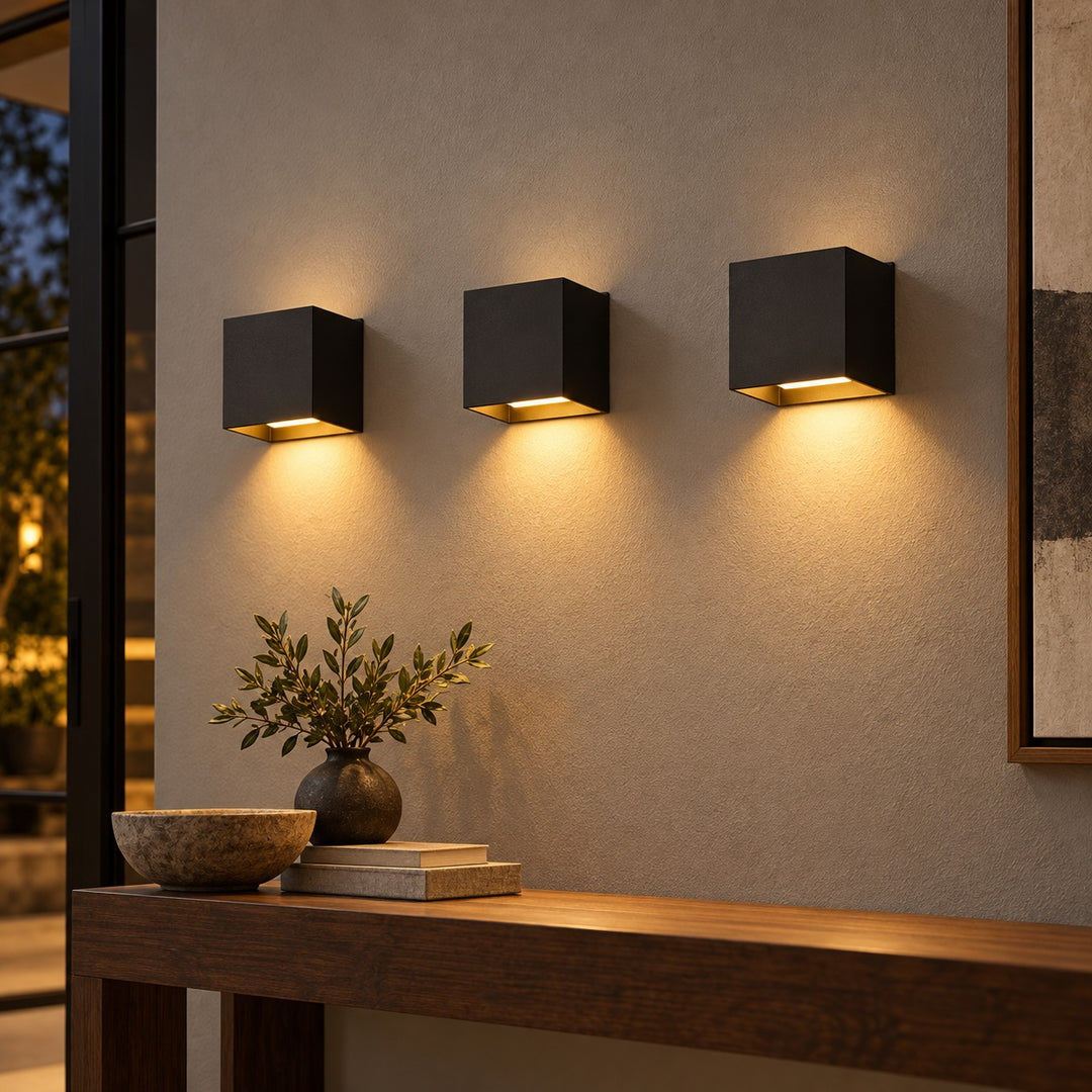 Beam Shaping Open Flap Aluminium Wall Light