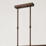 Load image into Gallery viewer, Coffee Brown downrod and rectangular canopy detail