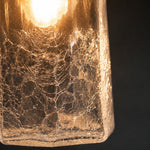 Bild in Gallery-Viewer laden, Japanische Vintage-Pendelleuchte aus Craquelé-Glas