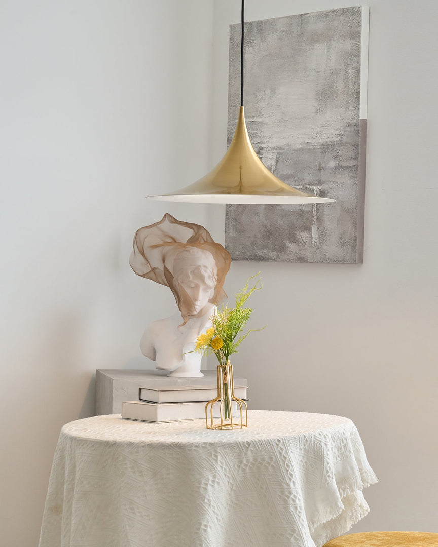 Arch-Shaped Aluminum Plug-In Pendant Light