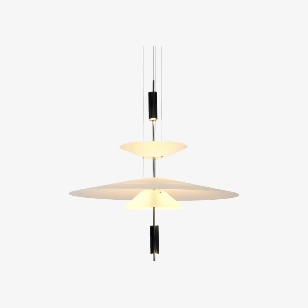 Plumeo Flamingo Mehrschichtige Hängelampe – Schlichtes Leuchtmittel für moderne Wohnzimmer N54