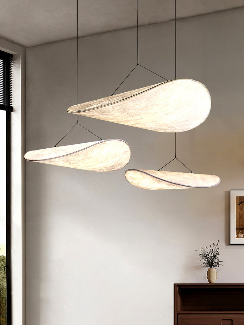 Cloudlike Mulberry Silk Plug-In Pendant Light