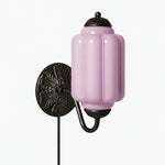 Cargar imagen en el visor de la Galería, Eloise fluted milk-glass plug-in wall sconce