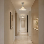 Cargar imagen en el visor de la Galería, Kallera Magnolia Ceiling Light – Gradient Design Lampshade for Bedroom and Hallway