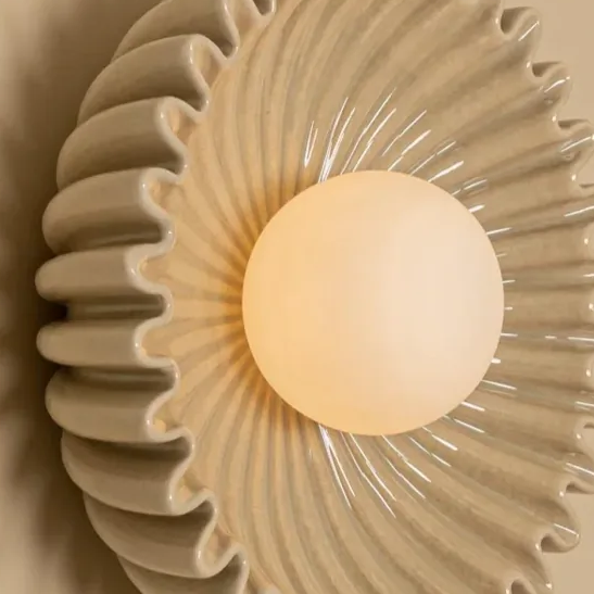 Glova Ceramic Petal Art Wall Light Nordic - Hallway Statement Light