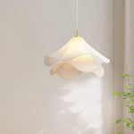 Load image into Gallery viewer, Ethereal Bloom French Floral Pleated Fabric Pendant Light
