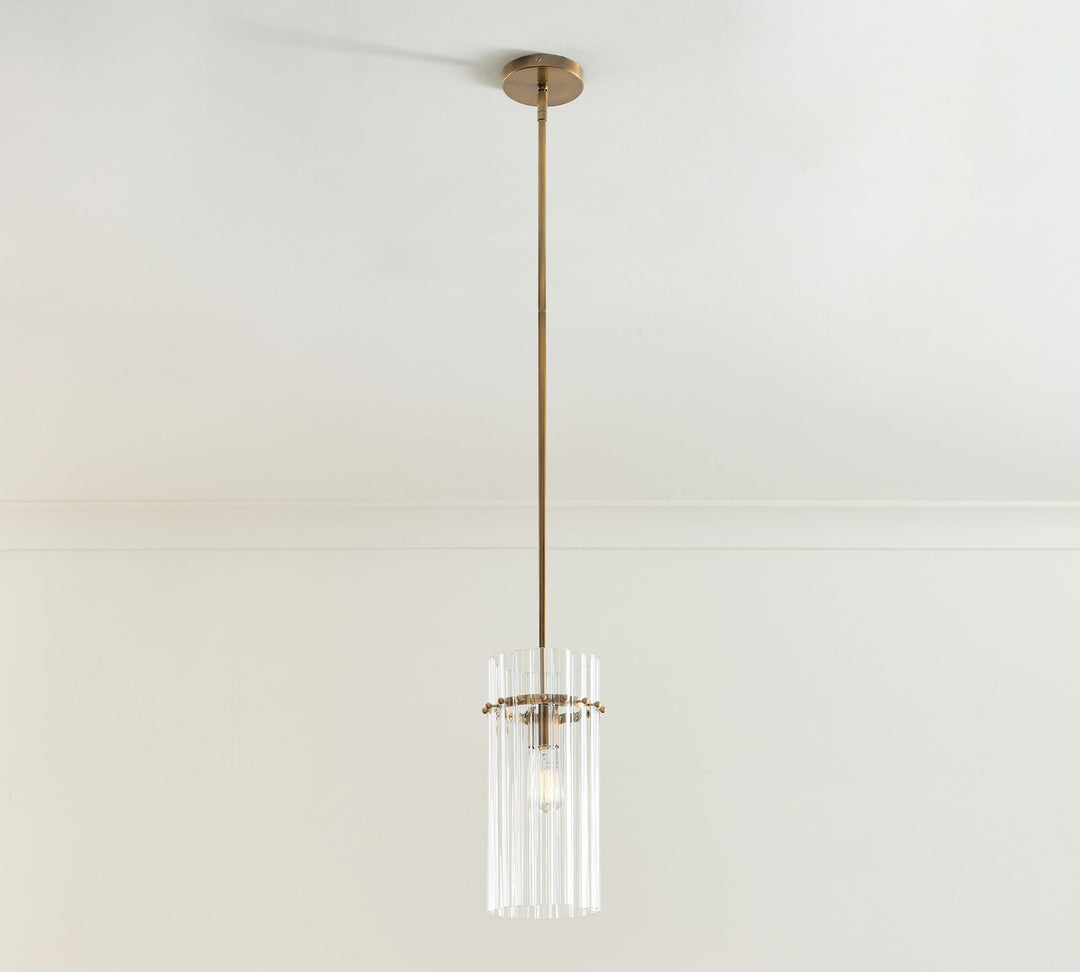 Lámpara colgante de cristal Lumora: estilo moderno de araña de cristal