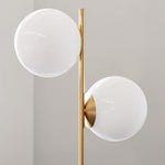 Load image into Gallery viewer, Brina Multi-Light Glass Floor Lamp - Brass and Milk Glass Lighting
