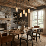 Bild in Gallery-Viewer laden, Cream Alabaster Chain Hardwired Pendant Light
