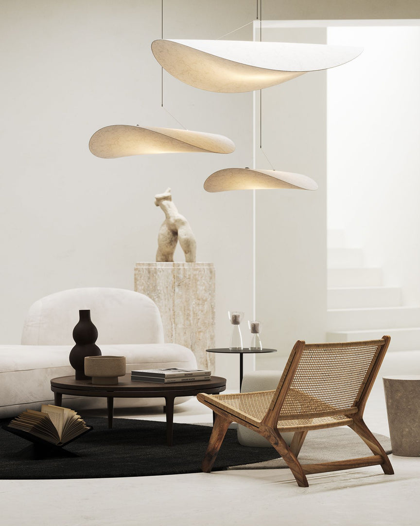 Cloudlike Mulberry Silk Plug-In Pendant Light
