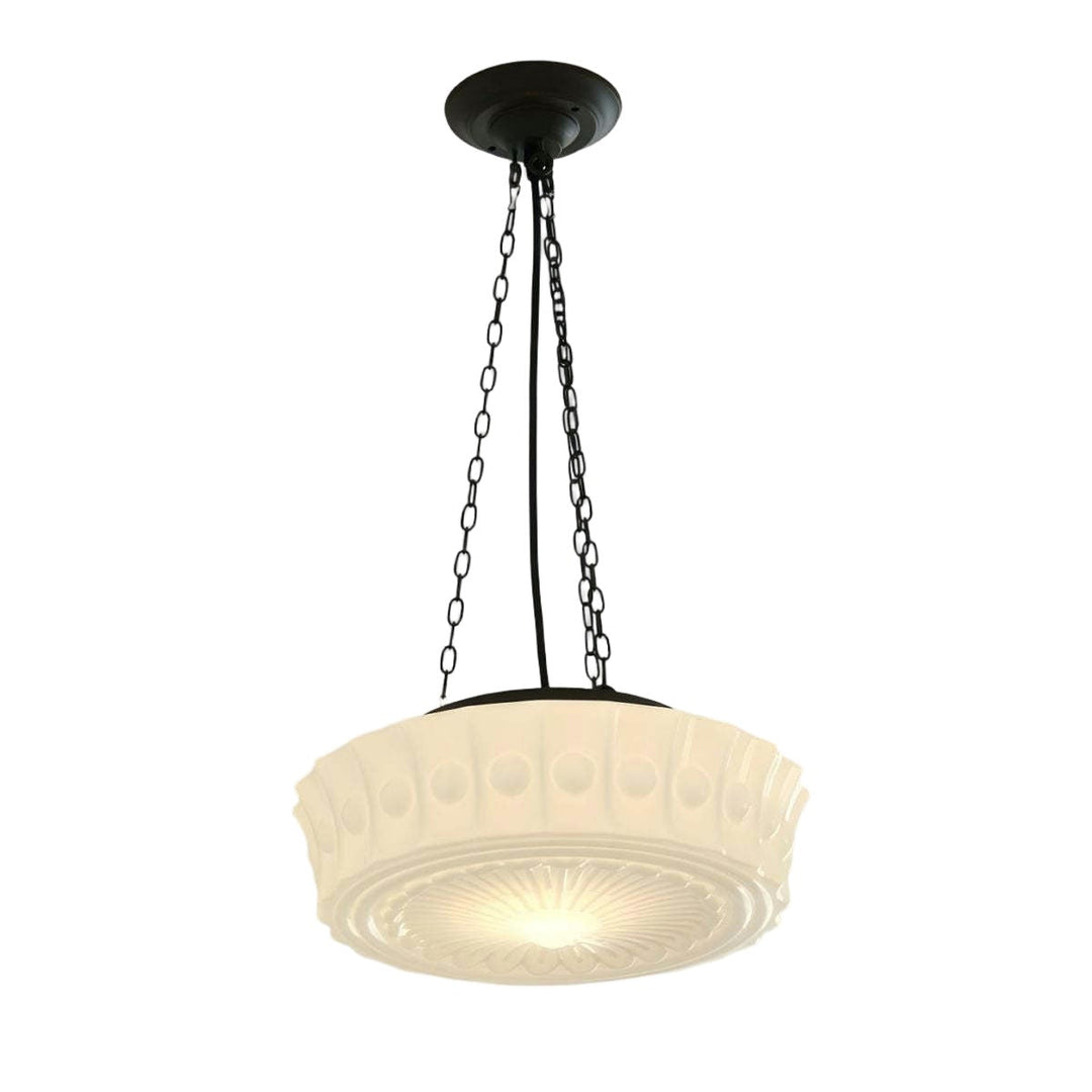 Iron Glass Cylinder Shade Chandelier M48
