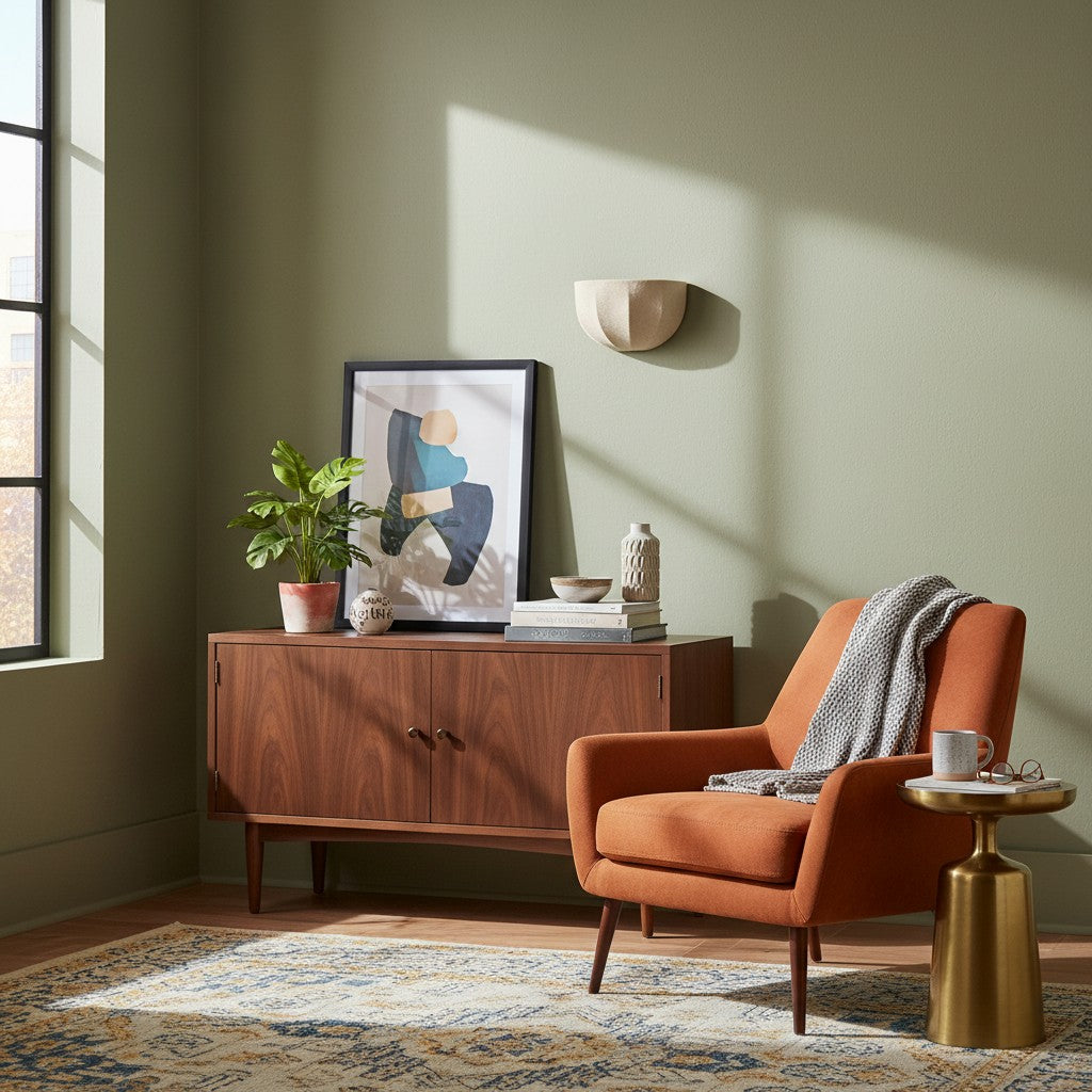 Loomis Moderne Art Deco Wandleuchte mit strukturiertem Stoffschirm für Schlafzimmer und Eingangsbereich