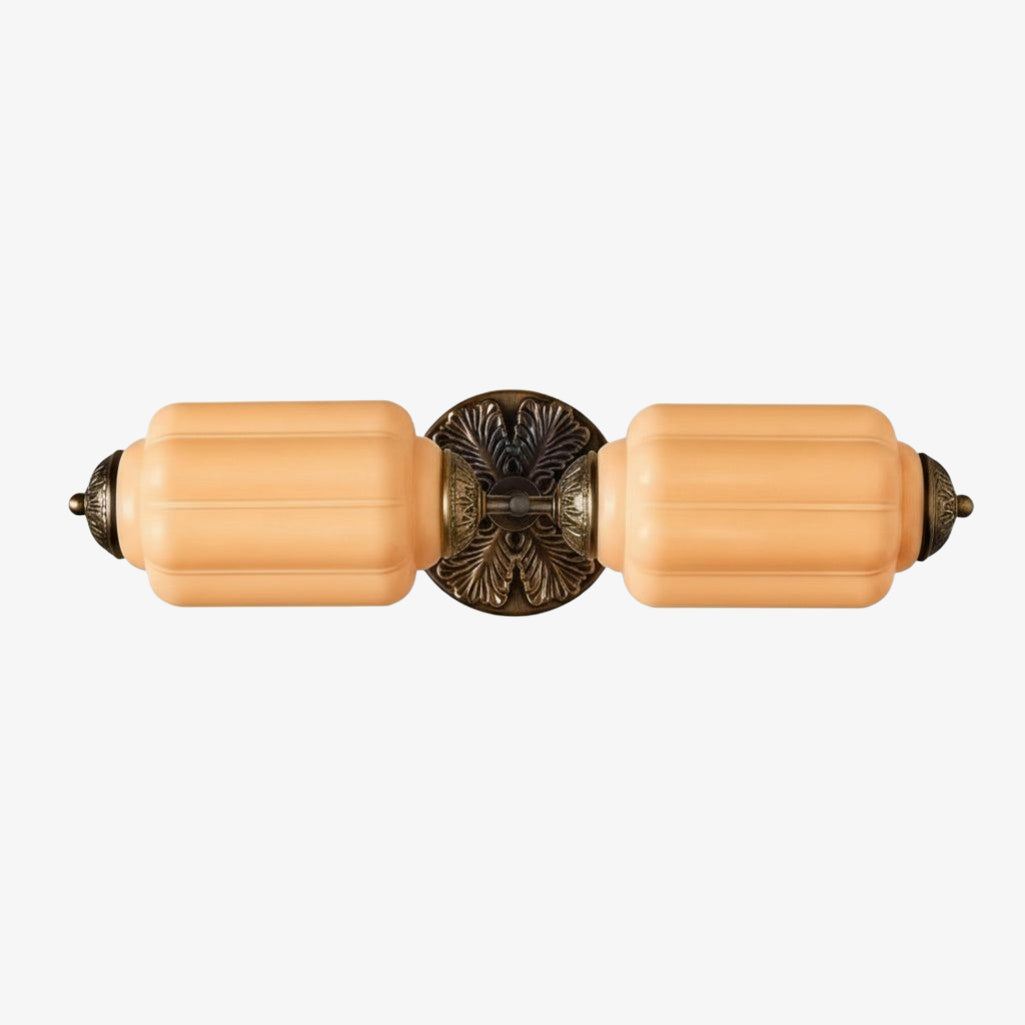 Eloise Vintage Wandleuchte aus gewelltem Milchglas – Moderne Akzentbeleuchtung für Badezimmer und Schlafzimmer