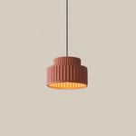 Charger l&#39;image dans la visionneuse de galerie, Lampe suspendue en résine de style nordique traditionnel orange câblée
