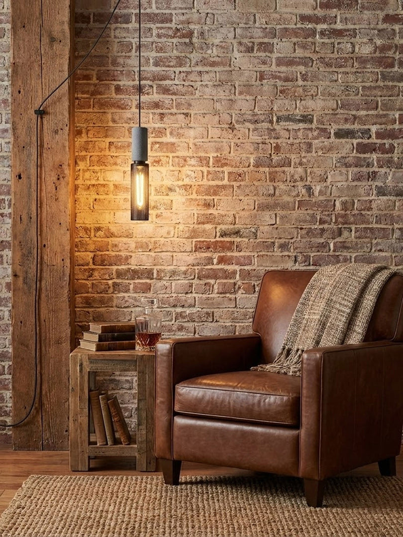 Perforated Iron Plug-In Pendant Light