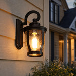 Load image into Gallery viewer, Vintage Rain Glass Outdoor Wall Sconce