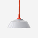 Cargar imagen en el visor de la Galería, Memphis pendant with light gray shade and red cord