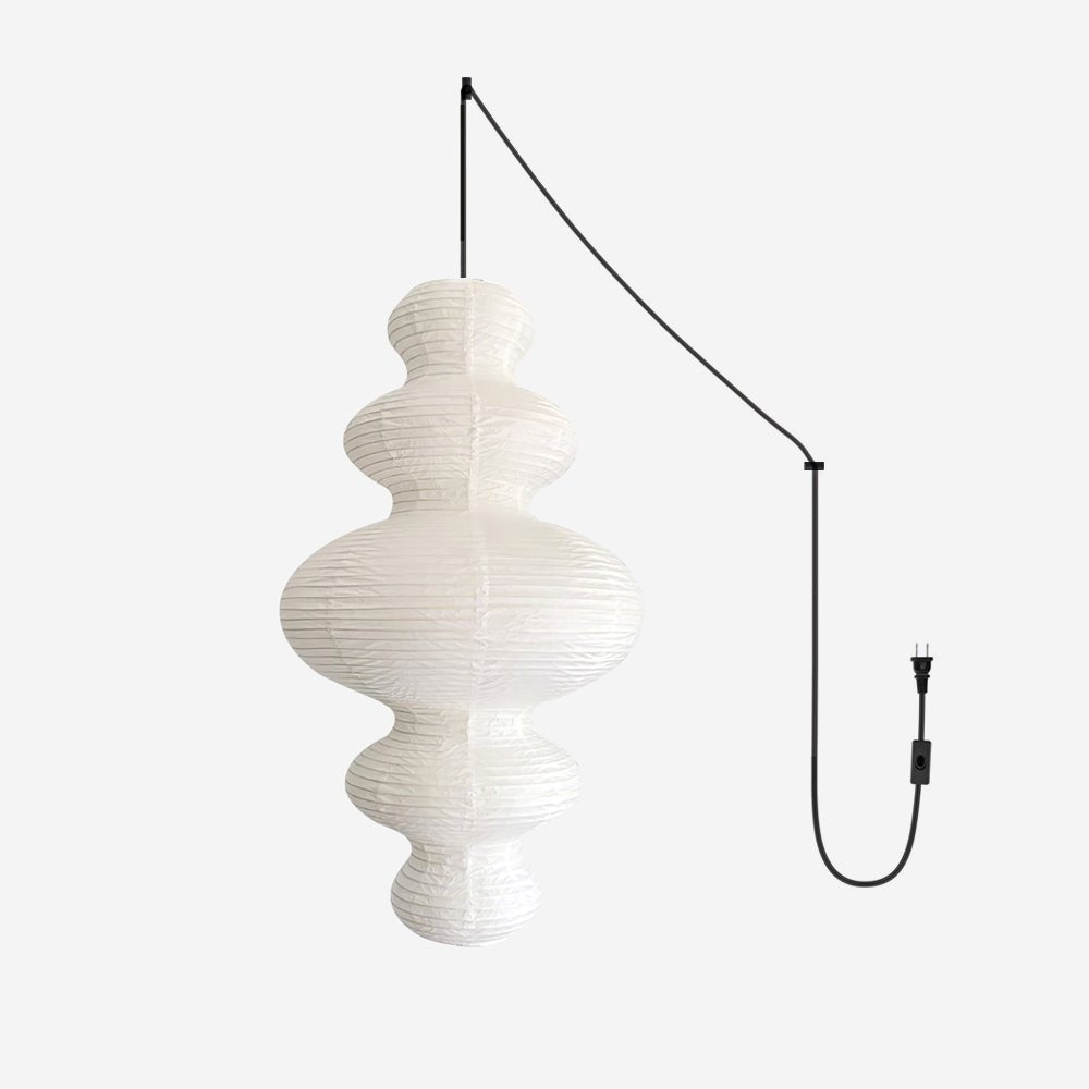 Stacked Mulberry Paper Swag Pendant