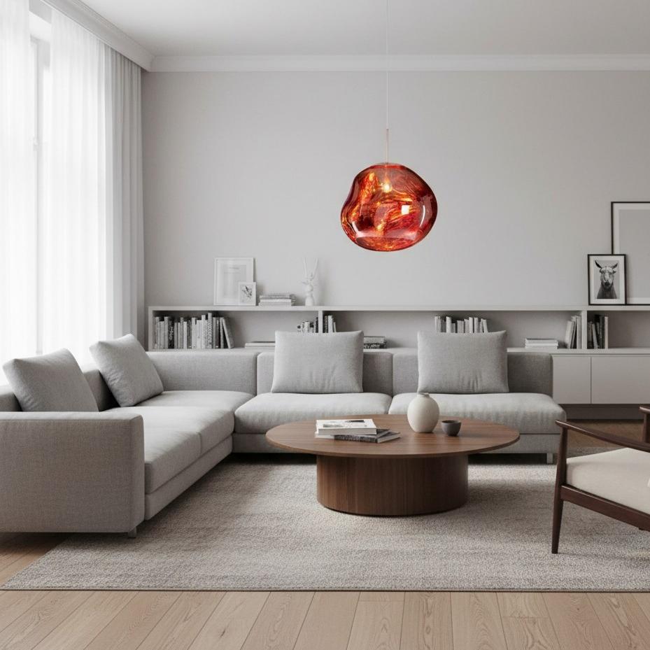 Glyador Dynamische Oberflächen-Hängeleuchte – Moderne Hängelampe für Wohnraum N28