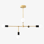 Charger l&#39;image dans la visionneuse de galerie, Lustre Mobilux Line 5 lumières - Plafonnier moderne pour salle à manger
