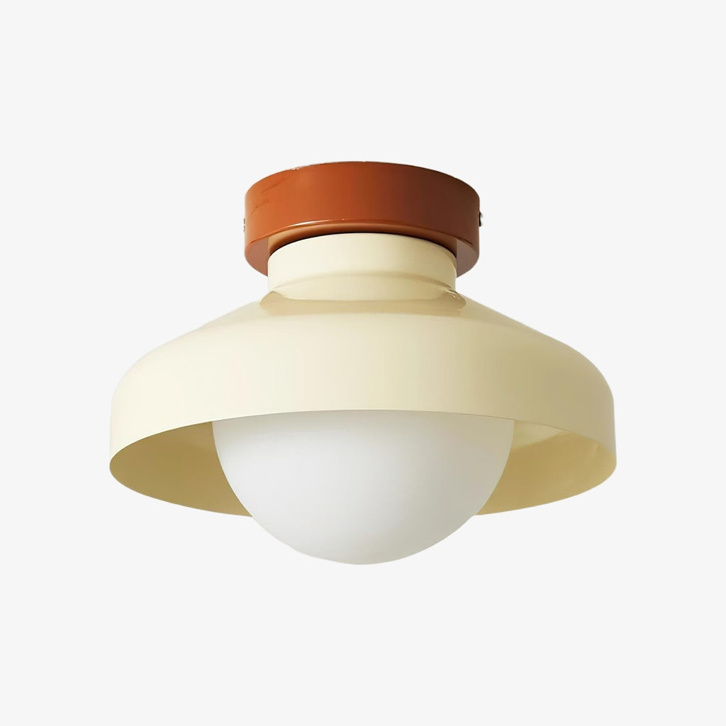 Oribela Plafonnier Moderne Minimaliste - Lampe Sculpturale en Verre en Forme de Dôme pour Salon et Cuisine