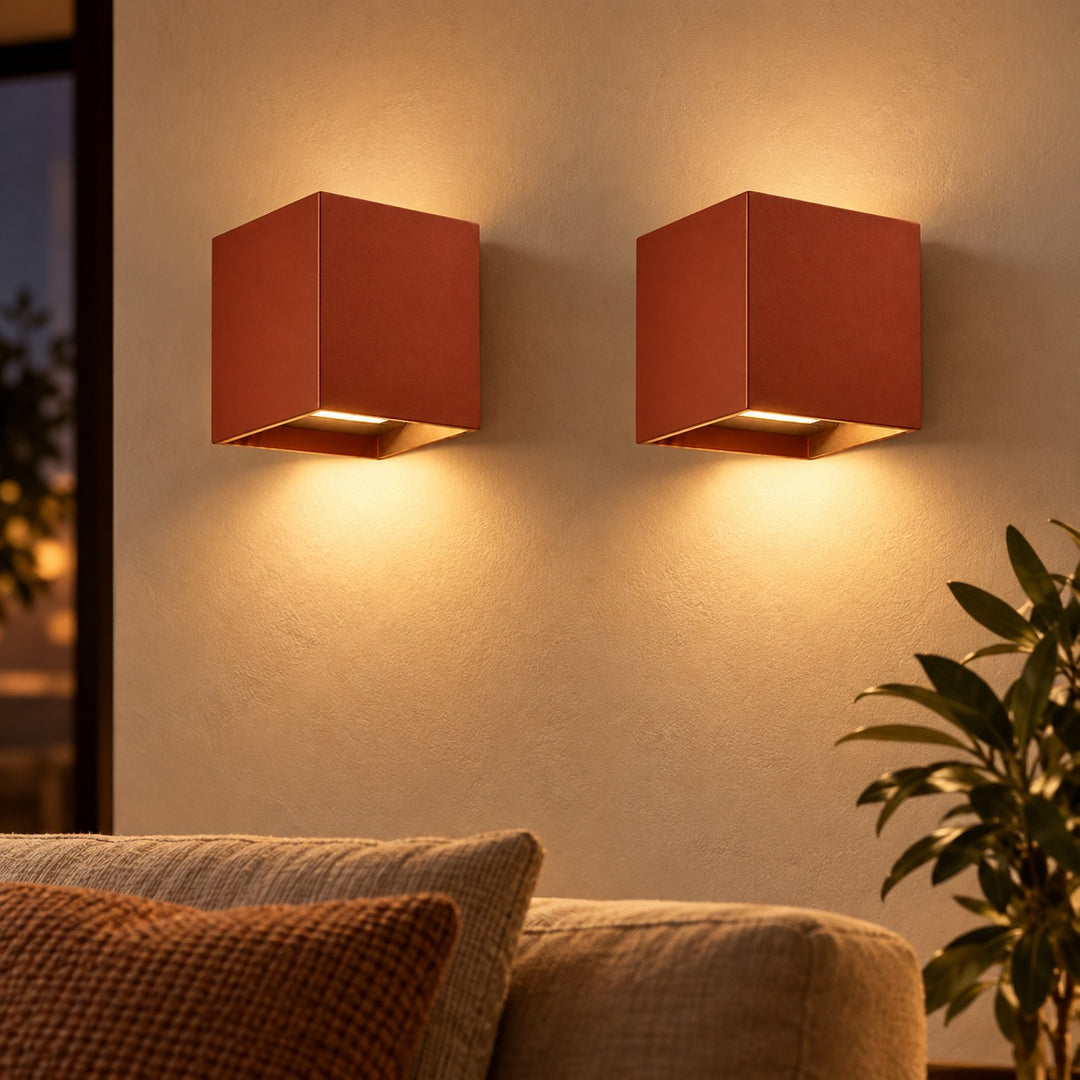 Beam Shaping Open Flap Aluminium Wall Light