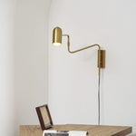 Load image into Gallery viewer, Adjustable Arm Plug In Wall Lamp