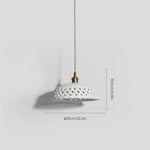Bild in Gallery-Viewer laden, Woven Ceramic Brass Swag Pendant Light