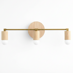 Charger l&#39;image dans la visionneuse de galerie, Mobilux Line Wood and Vanity Light - Bohemian Bathroom Lighting Fixture
