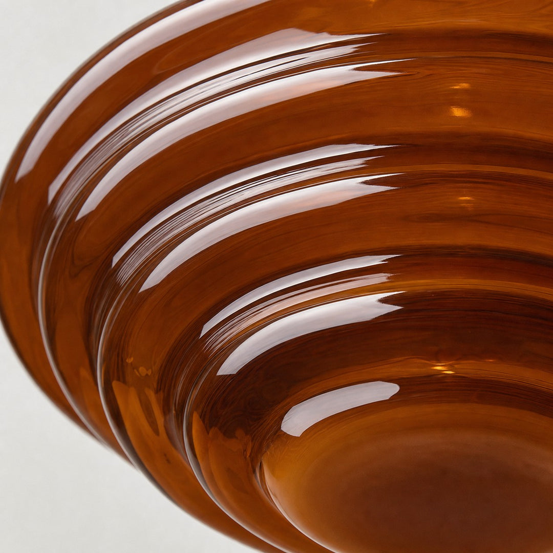 Plafonnier vintage en verre