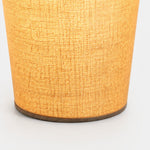 Load image into Gallery viewer, Rechargeable table lamp fabric weave and wood trim detail