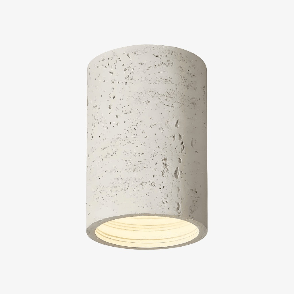 Lámpara de Techo Cilíndrica Sabiara Wabi-Sabi - Luminaria de Techo con Luz Suave y Difusa para Dormitorios y Salas de Estar